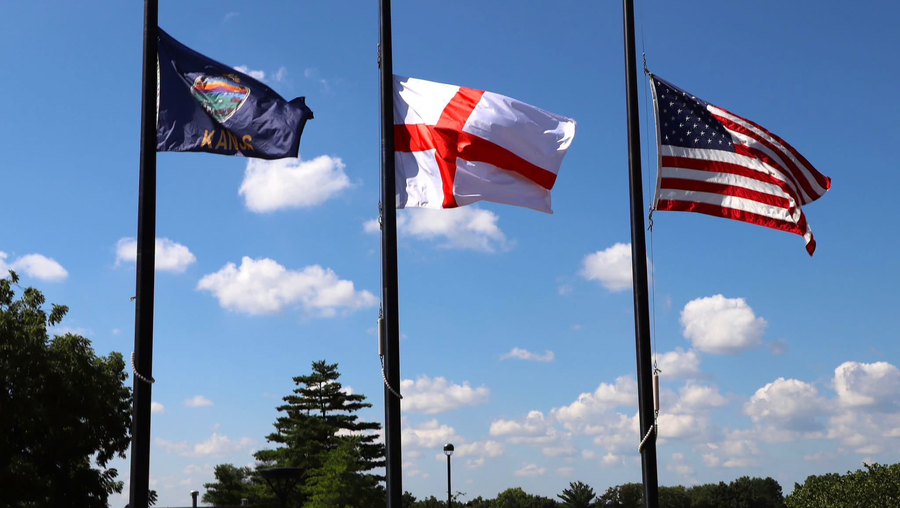 Prairie Village flies England's flag as hometown team prepares for World Cup semifinal It's not every day the English flag flies over a city hall in the State of Kansas.